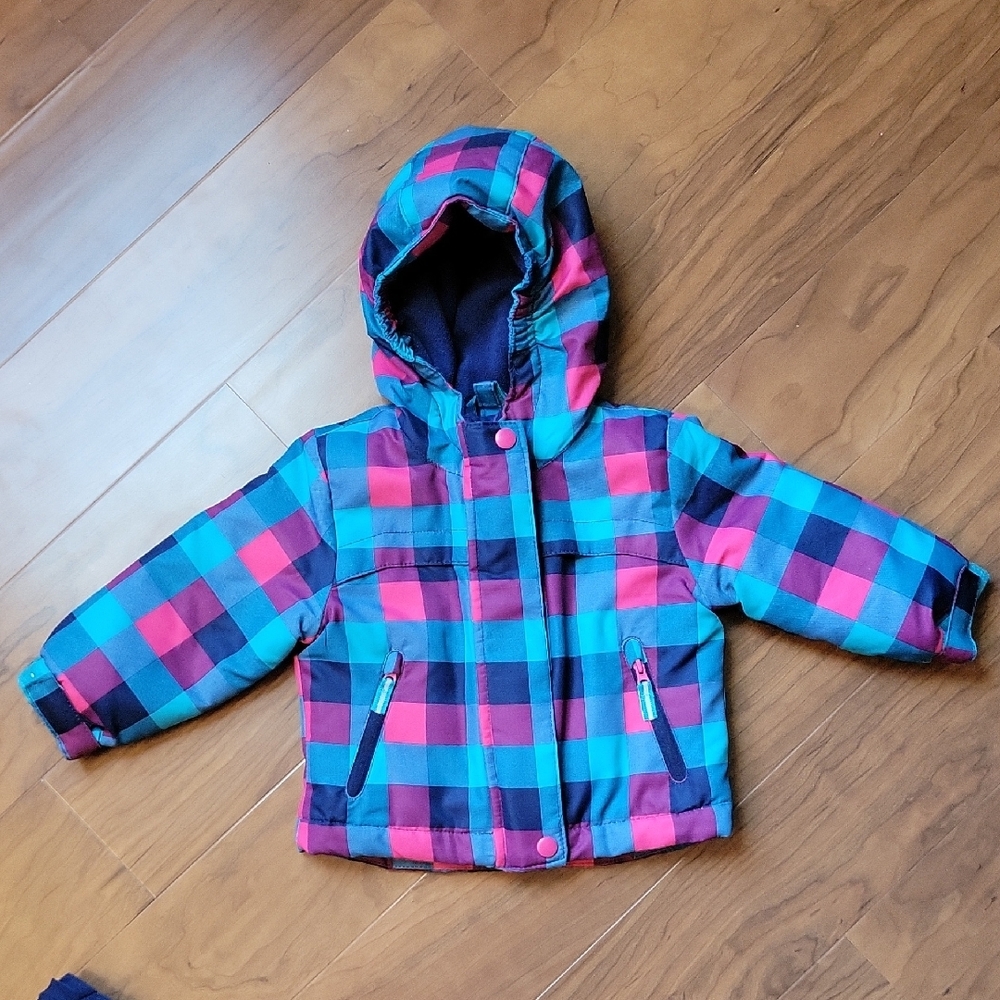 Cat & Jack Plaid Multi-layer Jacket - Picture 2 of 9